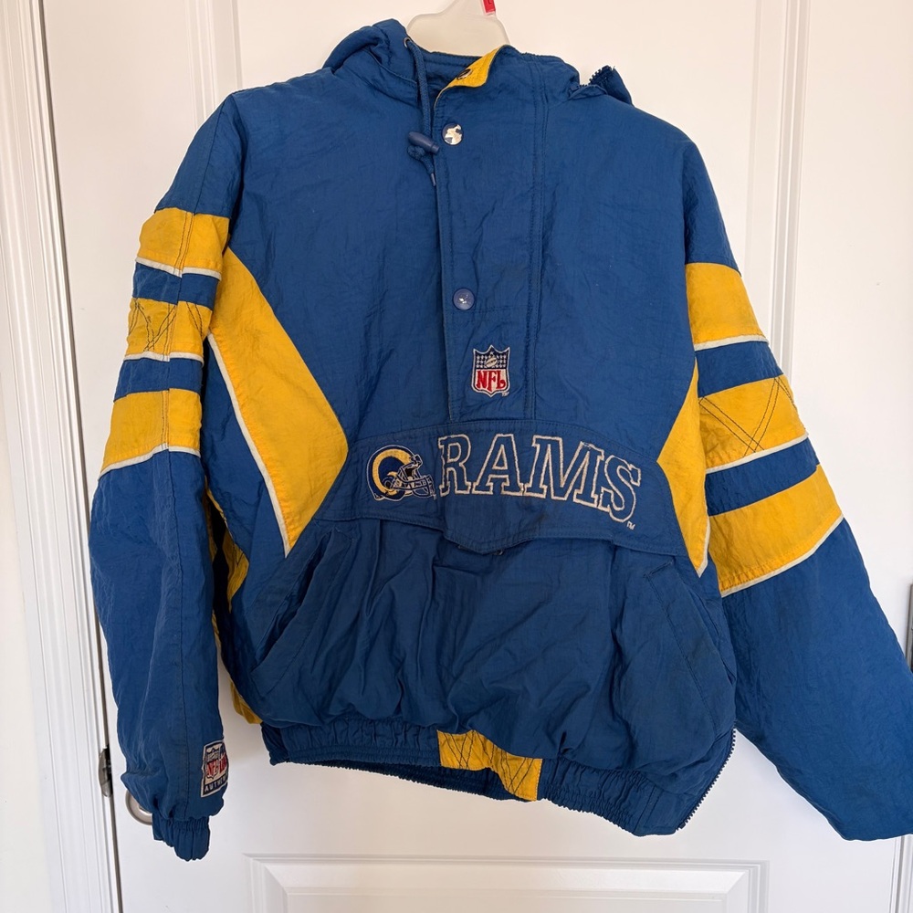 STARTER Blue and Yellow Kids Puffer Jacket